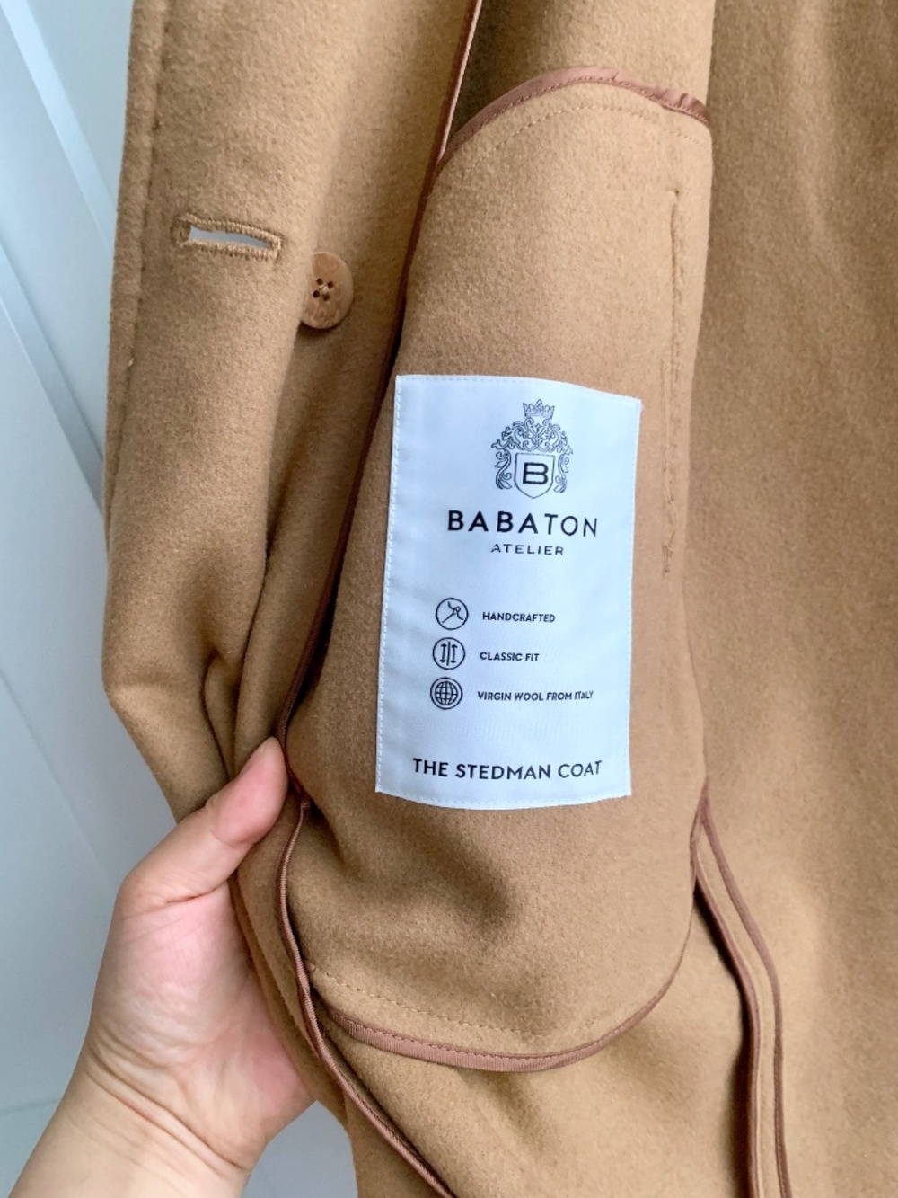 Babaton Stedman Virgin Wool Pea Coat Size XS - Picture 4 of 14